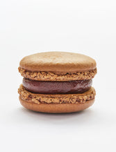 Load image into Gallery viewer, Light and dark chocolate macaron Mixed box of chocolate flavour macarons Macaron gift box with a selection chocolate macarons. Handmade luxury macarons