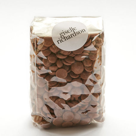 Giselle Richardson 300g of Milk chocolate drops in transparent bag